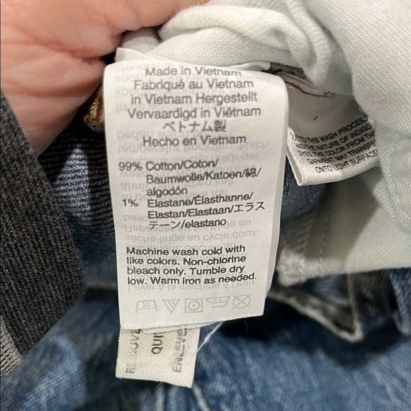 Madewell Classic Blue Straight Leg Jeans - Picture 4 of 15